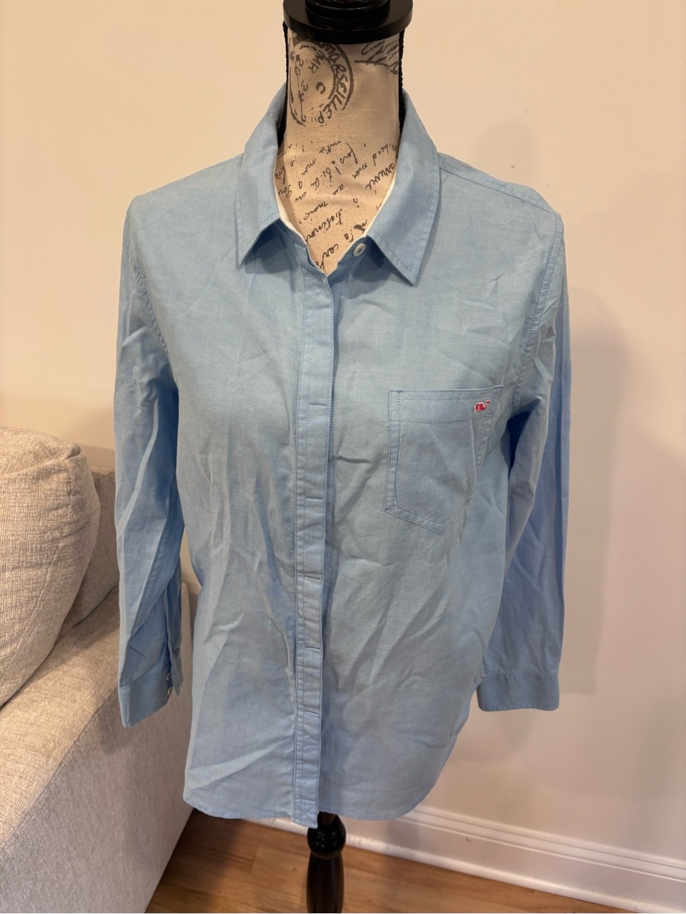 Vineyard Vines Oxford Classic Button Down Shirt size women's 10